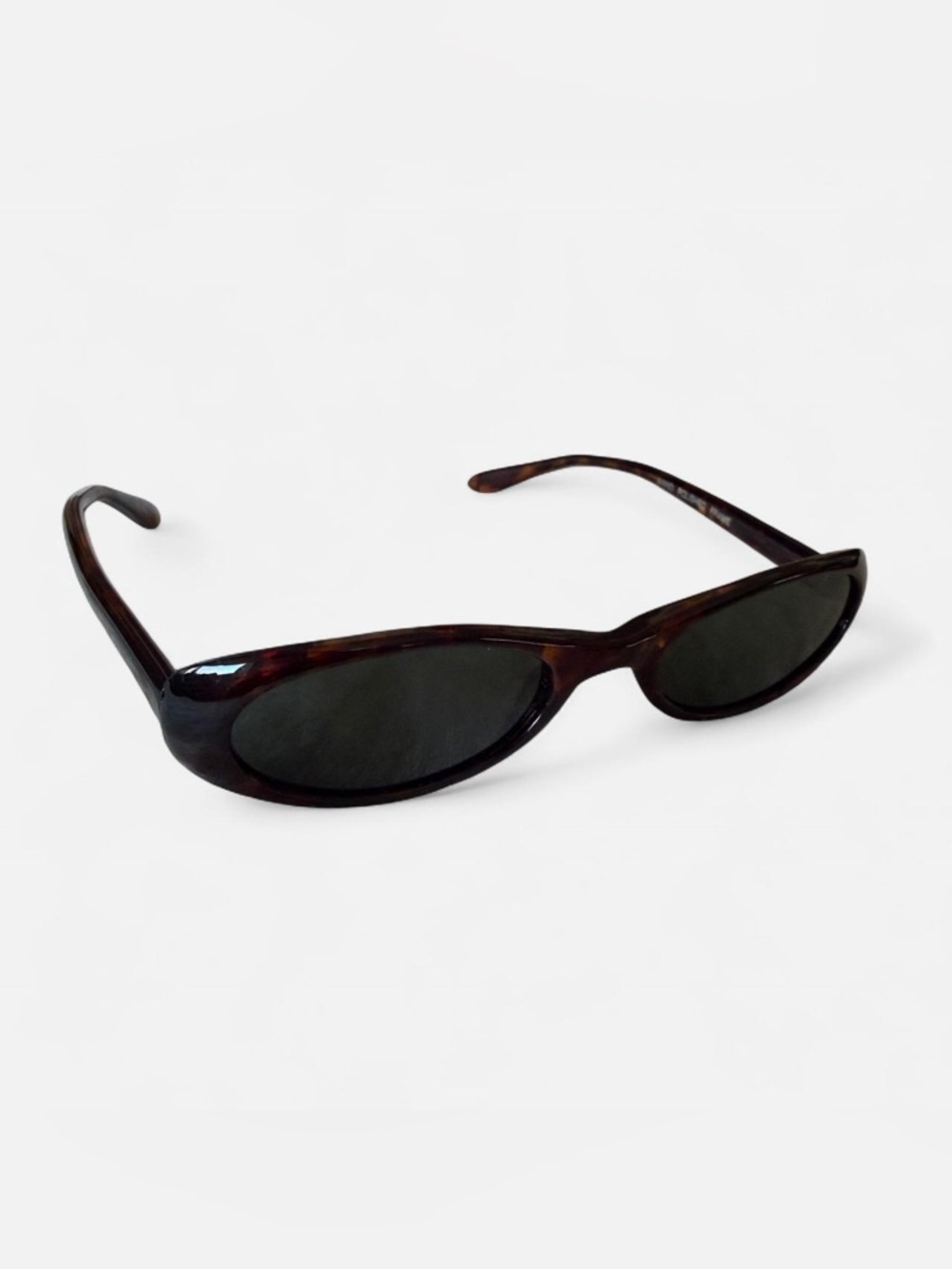 Vintage ‘90s deadstock thin oval tortoiseshell sunglasses - Picture 4 of 6